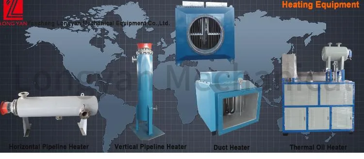 Industrial Electric Energy Efficient Horizontal High Temperature Inline Process Heater