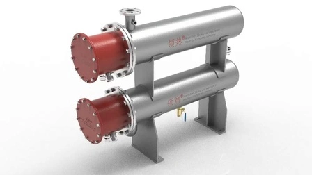 Riscaldatore in linea per il processo di circolazione dell'oleodotto di lubrificazione orizzontale per uso industriale